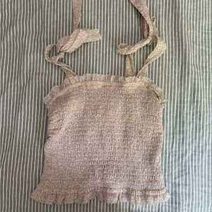 Women's Beige Abercrombie&Fitch Top